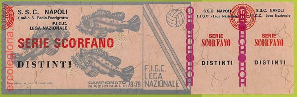 ZA1161 - Vecchio  BIGLIETTO PARTITA  CALCIO -  1978/1979: Napoli - immagine 4