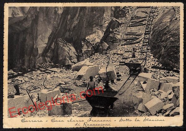 ag7816 - CARTOLINA D'EPOCA - Massa Carrara Città - Cava sbasso Franzoni