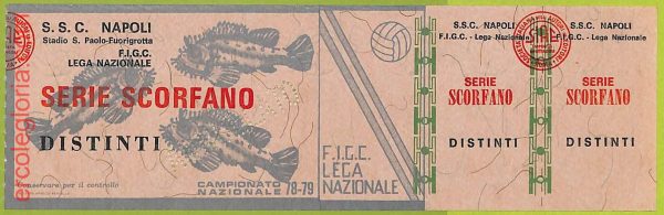 ZA1161 - Vecchio  BIGLIETTO PARTITA  CALCIO -  1978/1979: Napoli - immagine 5