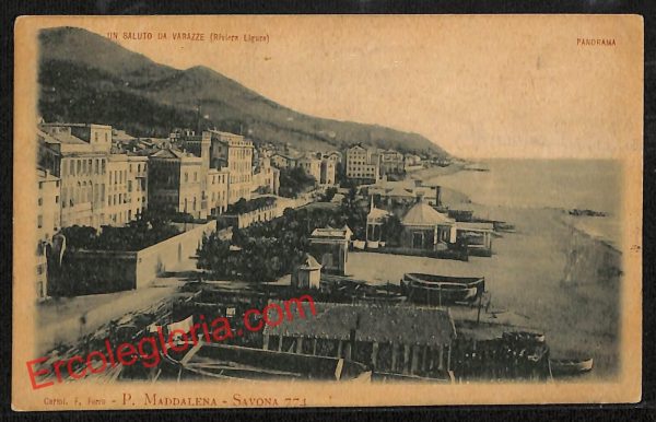 ai5198 - CARTOLINA D'EPOCA - Savona Provincia - Varazze