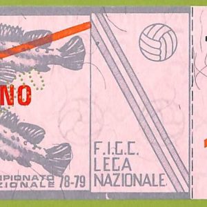 ZA1162 - Vecchio  BIGLIETTO PARTITA  CALCIO -  1978/1979: Napoli