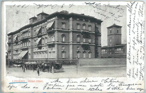 73354 - CARTOLINA d'Epoca: LIVORNO Città -   GRAND HOTEL  1904