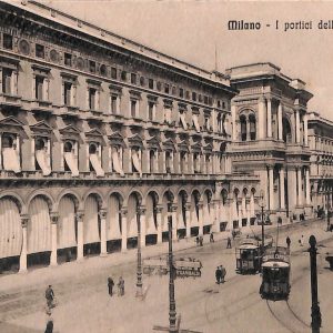 ac3664 - CARTOLINA  D'EPOCA - Milano Città -  I portici della Galleria  1910
