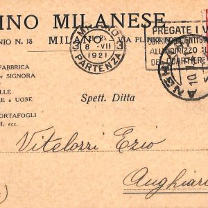 ac3686 - CARTOLINA  D'EPOCA - Milano Città - Lino Milanese  1921