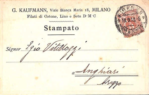 ac3691 - CARTOLINA  D'EPOCA - Milano Città - 1918