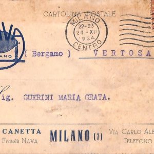 ac3692 - CARTOLINA  D'EPOCA - Milano Città - 1924