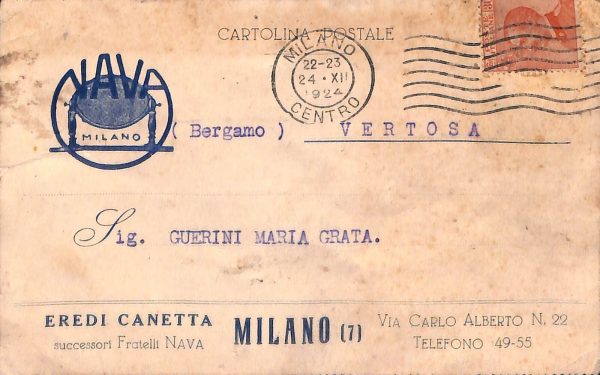 ac3692 - CARTOLINA  D'EPOCA - Milano Città - 1924
