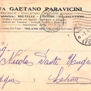 ac3695 - CARTOLINA  D'EPOCA - Milano Città - Ditta Caetano Paravicini  1925