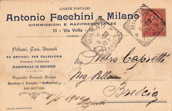 ac3696 - CARTOLINA  D'EPOCA - Milano Città - Antonio Facchini
