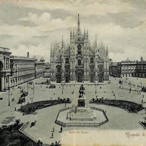 ac3697 - CARTOLINA  D'EPOCA - Milano Città - Piazza del Duomo