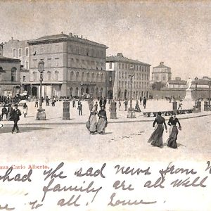 73338 - CARTOLINA D'EPOCA - Livorno Città - Piazza Carlo Alberto  1908