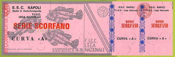 ZA1164 - Vecchio  BIGLIETTO PARTITA  CALCIO -  1978/1979: Napoli - immagine 3