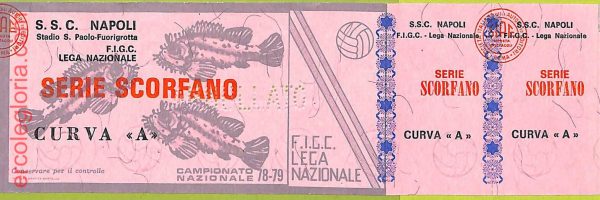 ZA1164 - Vecchio  BIGLIETTO PARTITA  CALCIO -  1978/1979: Napoli - immagine 4