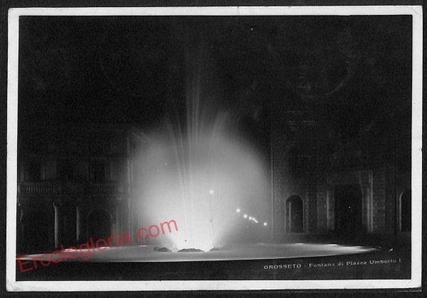 ag1901 - CARTOLINA D'EPOCA - Grosseto Città - Fontana di Piazza Umberto I