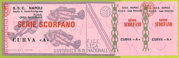 ZA1164 - Vecchio  BIGLIETTO PARTITA  CALCIO -  1978/1979: Napoli - immagine 5
