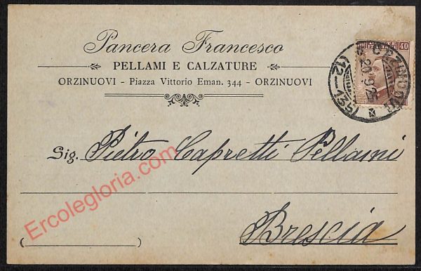 ae4388 - CARTOLINA D'EPOCA - Brescia Provincia - Pellami