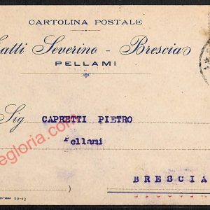ae4389 - CARTOLINA D'EPOCA - Brescia Provincia - Pellami