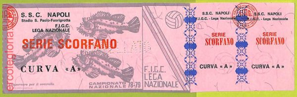 ZA1164 - Vecchio  BIGLIETTO PARTITA  CALCIO -  1978/1979: Napoli - immagine 6
