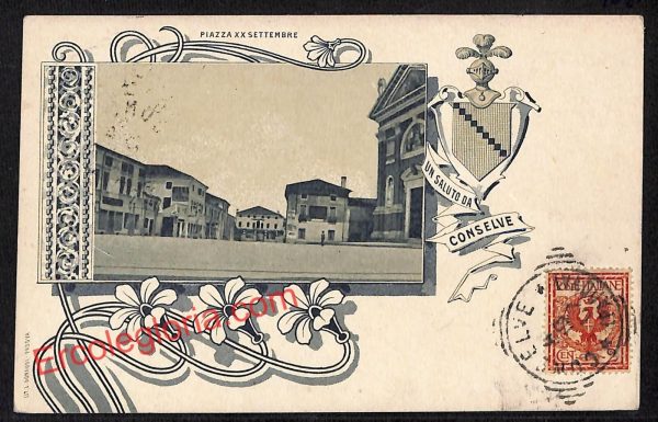 ah4485 - CARTOLINA D'EPOCA - Padova Provincia - Conselve