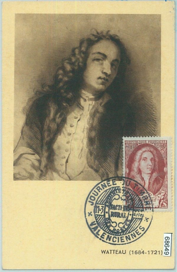 68649 - FRANCE  - Postal History - MAXIMUM CARD 1959  - ART Watteau