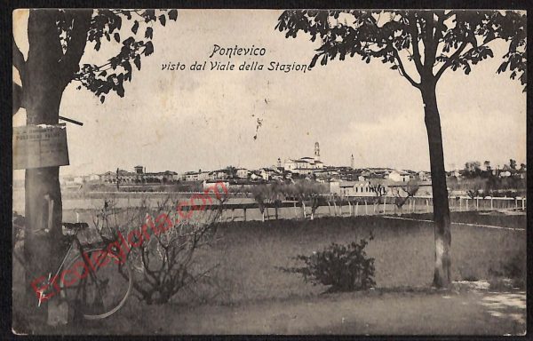 ae4393 - CARTOLINA D'EPOCA - Brescia Provincia - Pontevico  1908
