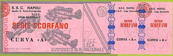 ZA1164 - Vecchio  BIGLIETTO PARTITA  CALCIO -  1978/1979: Napoli - immagine 8
