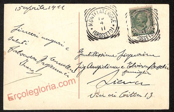 ag1908 - CARTOLINA D'EPOCA - Grosseto Città - immagine 2