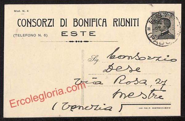 ah4504 - STORIA POSTALE - Padova Provincia - Este