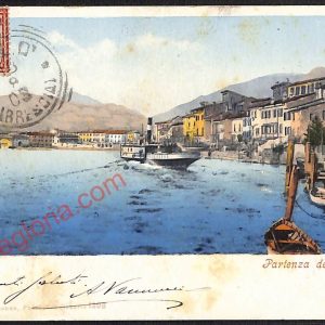 ae4408 - CARTOLINA D'EPOCA - Brescia Provincia - Salò   1903