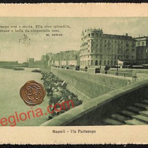 ag9566 - CARTOLINE D'EPOCA - Napoli Città - Via Partenope