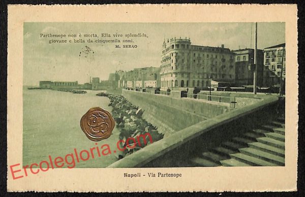 ag9566 - CARTOLINE D'EPOCA - Napoli Città - Via Partenope