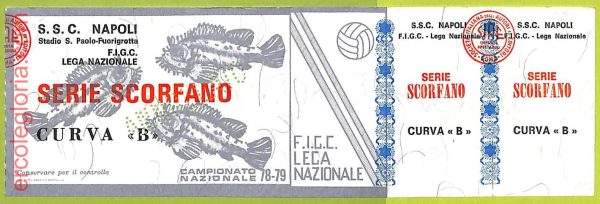 ZA1165 - Vecchio  BIGLIETTO PARTITA  CALCIO -  1978/1979: Napoli - immagine 3
