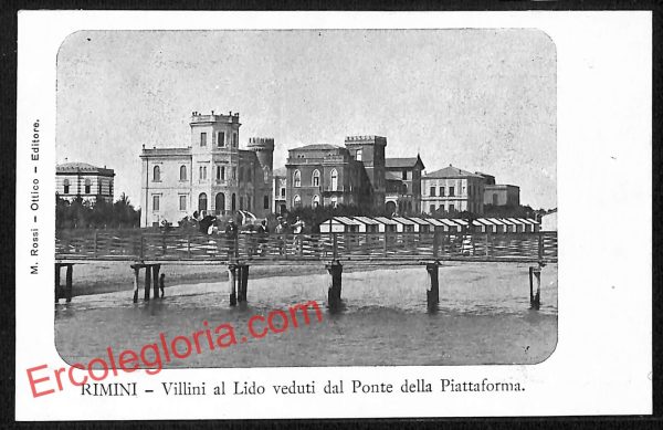 ai0753 - CARTOLINA D'EPOCA - Rimini Città - Villini al Lago