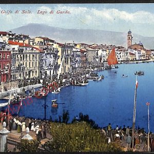 ae4417 - CARTOLINA D'EPOCA - Brescia Provincia - Salò
