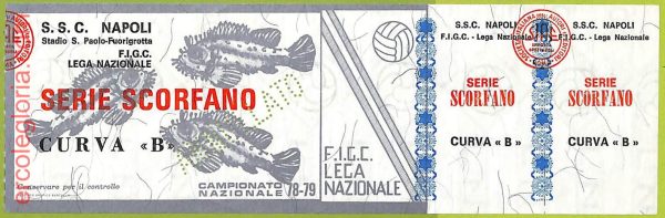 ZA1165 - Vecchio  BIGLIETTO PARTITA  CALCIO -  1978/1979: Napoli - immagine 7