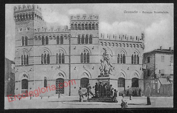 ag1922 - CARTOLINA D'EPOCA - Grosseto Città - Palazzo Provinciale