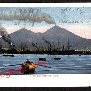 ag9568 - CARTOLINE D'EPOCA - Napoli Città - Il Vesuvio visto dal Molo