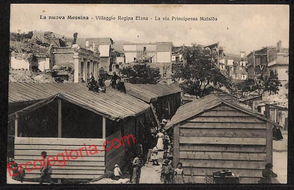 ag8771 - CARTOLINA D'EPOCA - Messina Città - Villaggio Regina Elena