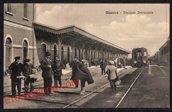 ag8784 - CARTOLINA D'EPOCA - Messina Città - Stazione Ferroviaria