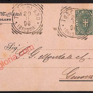 ae4438 - CARTOLINA D'EPOCA - Brescia Provincia - Toscolano   1896