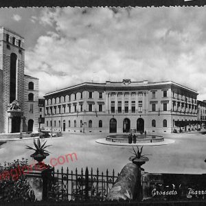 ag1932 - CARTOLINA D'EPOCA- Grosseto Città - Piazza Rosselli