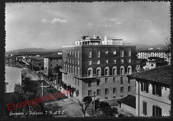 ag1933 - CARTOLINA D'EPOCA- Grosseto Città - Palazzo I N A I L