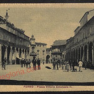 ae5908 - CARTOLINA D'EPOCA - Fermo Città - Piazza Vittorio Emanuele II