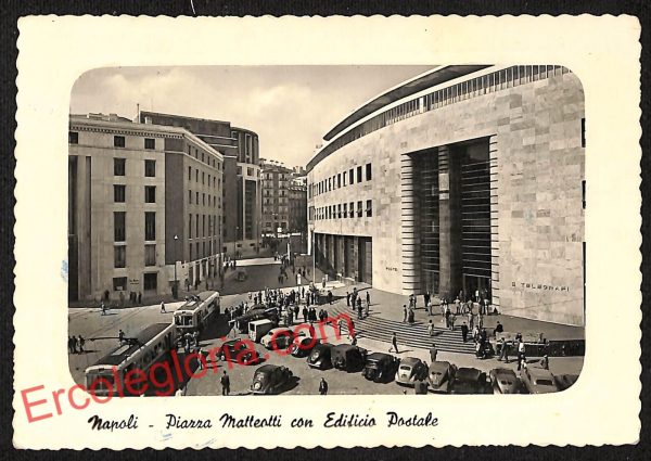 ag9577 - CARTOLINE D'EPOCA - Napoli Città -  Piazza Matteotti