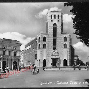ag1934 - CARTOLINA D'EPOCA- Grosseto Città - Palazzo Poste e Telegrafi