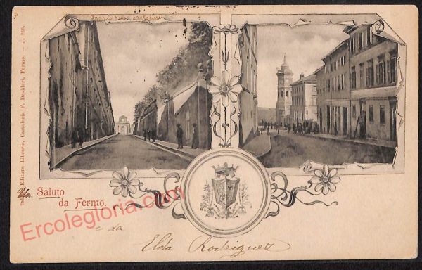 ae5911 - CARTOLINA D'EPOCA - Fermo Città - Panorama  1901