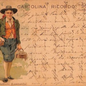 ac3711 - CARTOLINA  D'EPOCA - Milano Città - Venditore di lattiocioni 1899