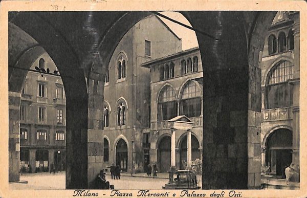 ac3712 - CARTOLINA  D'EPOCA - Milano Città - Palazzo degli Osii