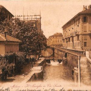 ac3713 - CARTOLINA  D'EPOCA - Milano Città - Il Naviglio  1923
