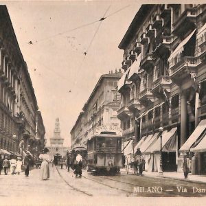 ac3718 - CARTOLINA  D'EPOCA - Milano Città -  Via Dante  1925